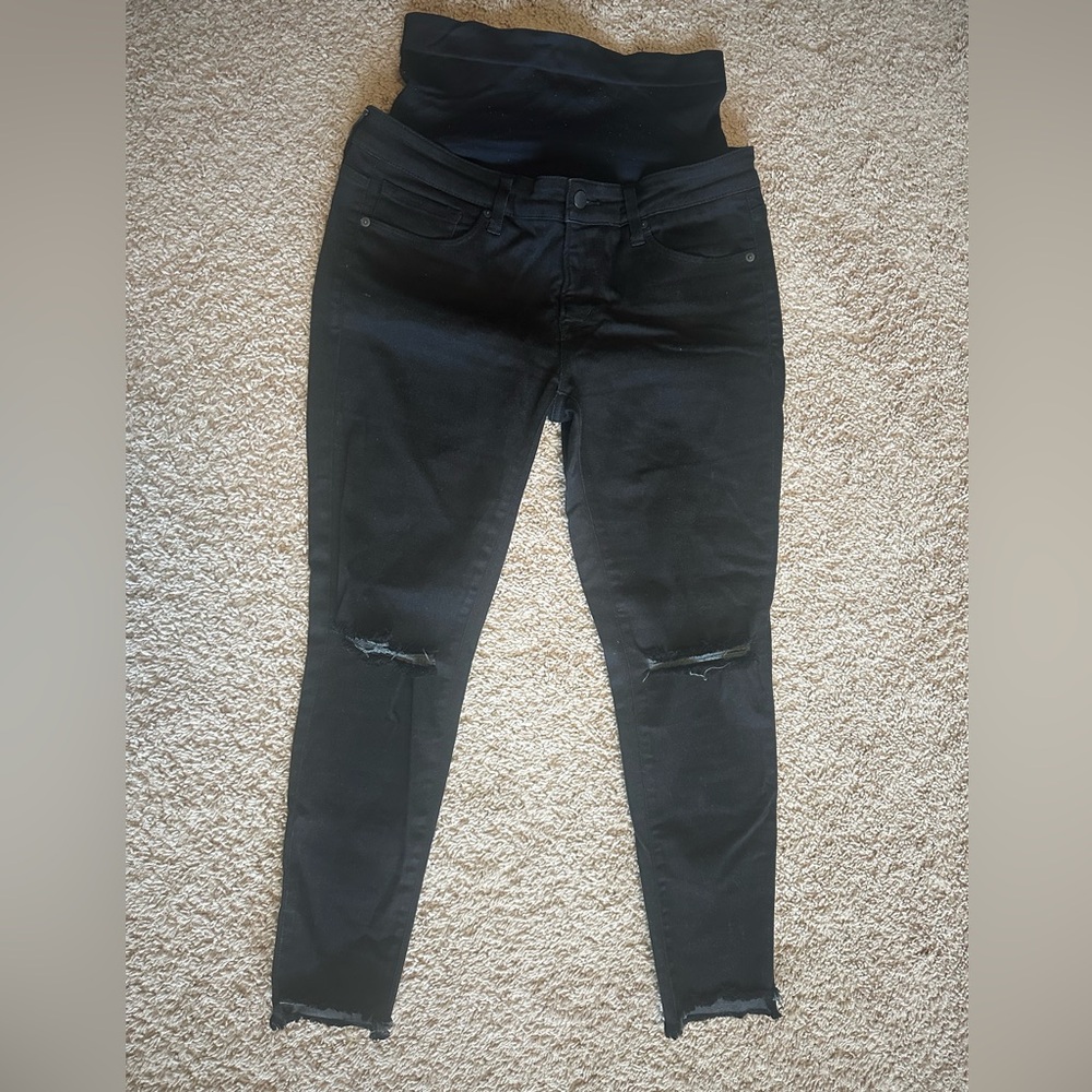 BLANQI Maternity Skinny Jeans with Knee Rips